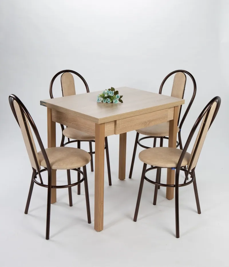 Tận hưởng ảnh bàn ăn 4 ghế thiết kế Bắc Âu sang trọng và tiện nghi