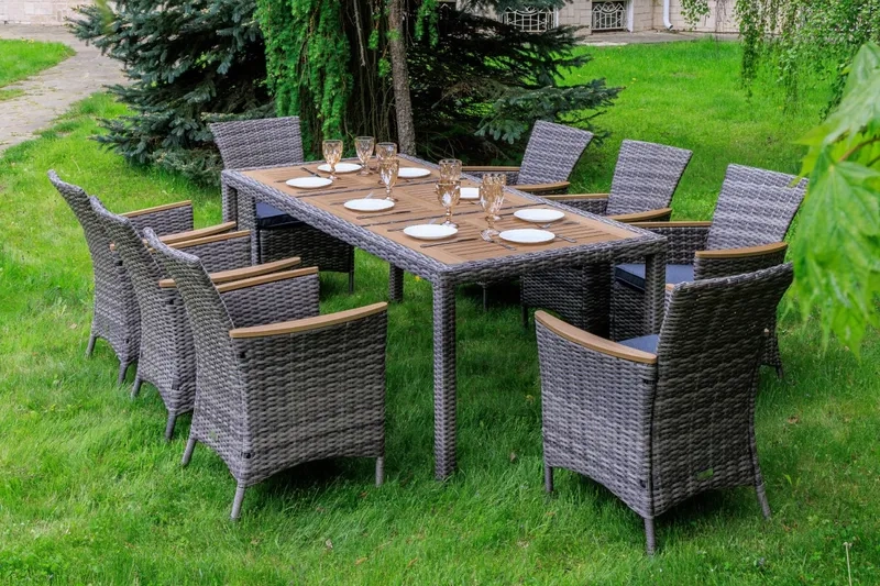 Khám phá ảnh bàn ăn 8 ghế kết hợp ghế nệm êm ái