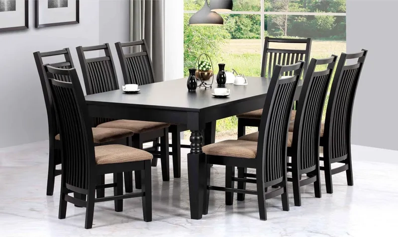 Khám phá ảnh bàn ăn 8 ghế trên nền sàn gỗ ấm áp