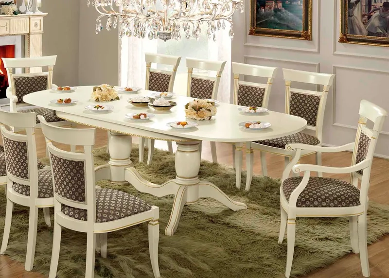 Phong cách bàn ăn bầu dục hiện đại giúp căn phòng thêm sang trọng