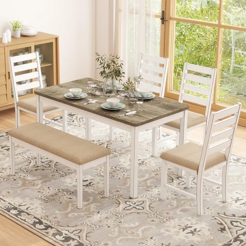 Chọn màu sắc bàn ăn chữ nhật hợp phong thủy mang may mắn