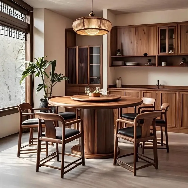 Thắc mắc cách chụp ảnh bàn ăn gỗ óc chó đẹp dễ dàng áp dụng