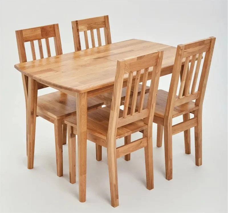 Lựa chọn bàn ăn gỗ sồi cho không gian nhỏ tiện lợi