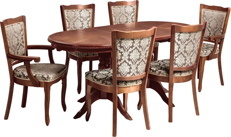 Ảnh bàn ăn kéo dài phong cách Scandinavian nhẹ nhàng và tinh tế