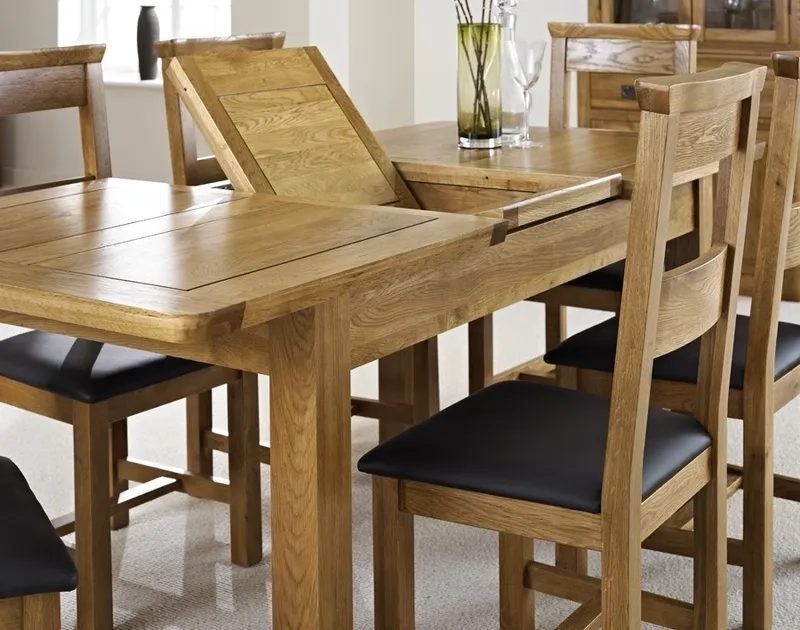 Hình ảnh bàn ăn kéo dài lắp đặt thực tế, dễ dàng áp dụng tại nhà