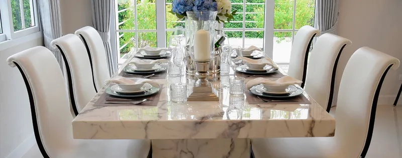 Thiết kế bàn ăn đá cho phòng bếp hiện đại và sang trọng