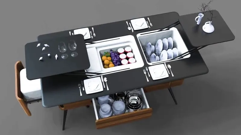 Ảnh bàn ăn công nghệ cao mang trải nghiệm độc đáo và tiện lợi