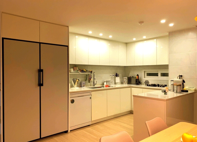 Thiết kế phòng bếp Hàn Quốc khoa học