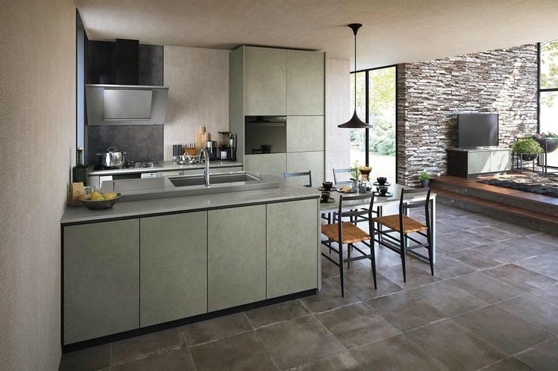 Nội thất phòng bếp Indochine sang trọng bền vững