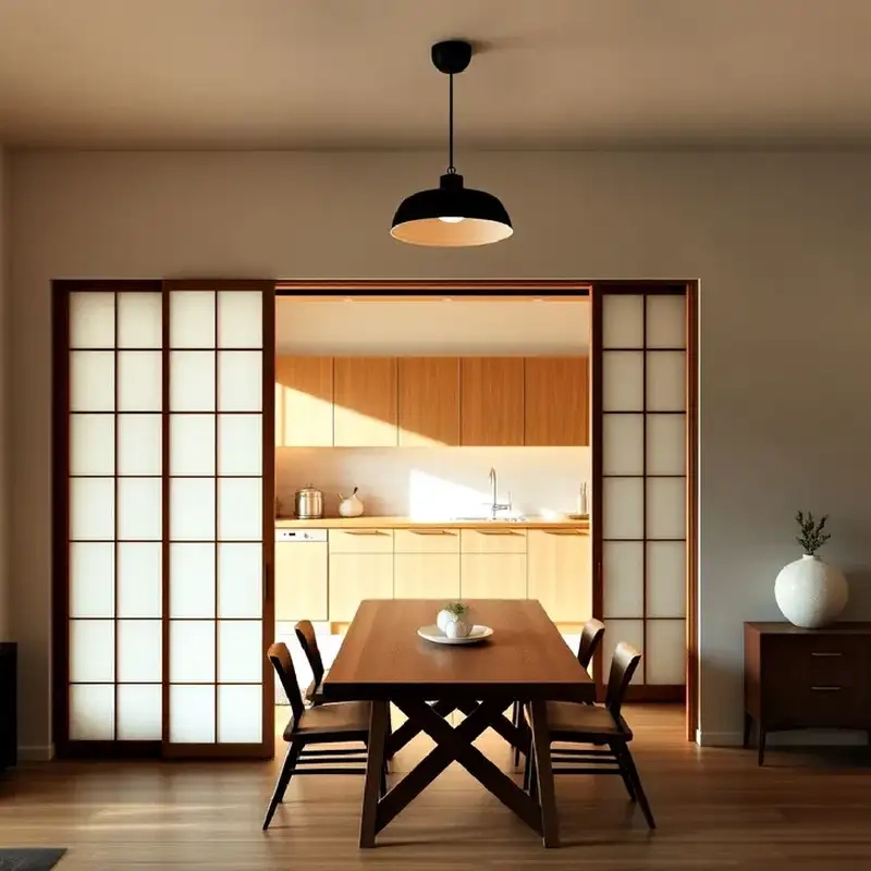 Nhà bếp kiểu Nhật mang vẻ đẹp mộc mạc