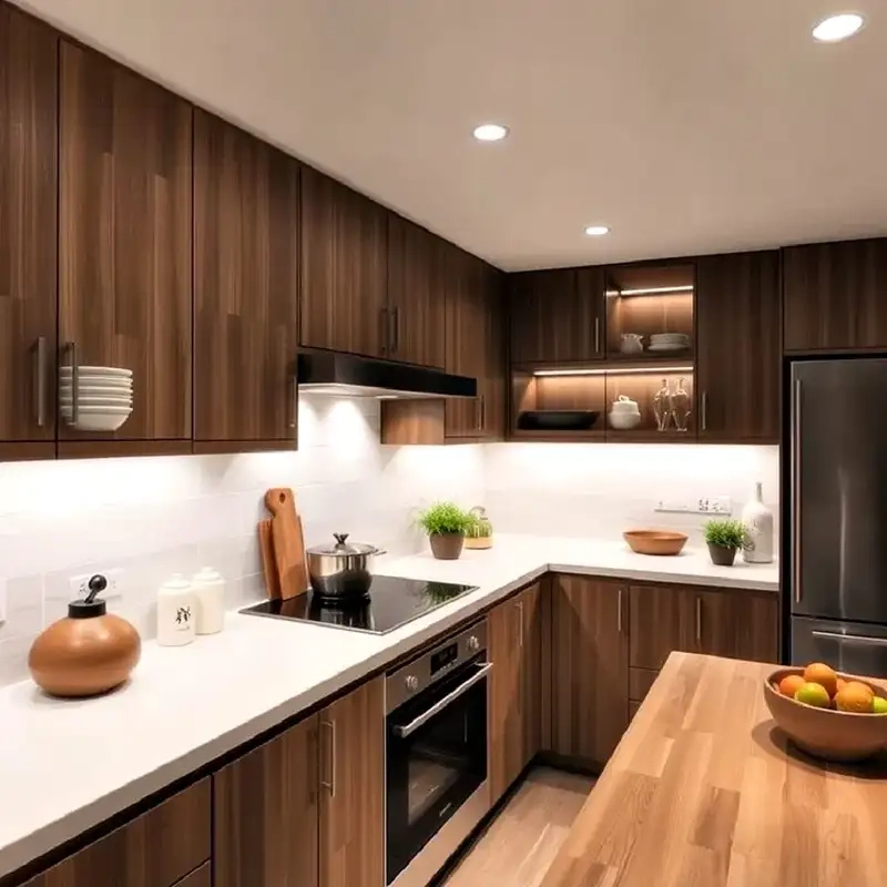 Bếp Nhật hiện đại kết hợp truyền thống hài hòa