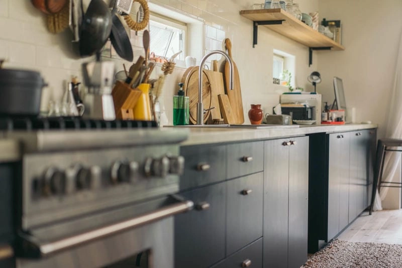 Trang trí bếp vintage giúp không gian thêm sâu lắng