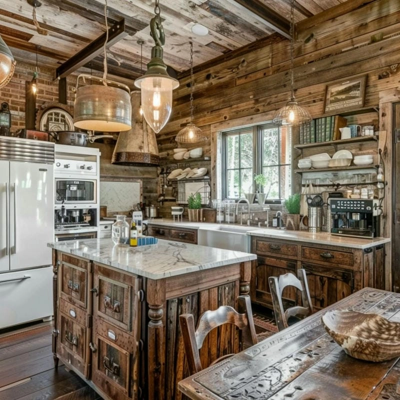 Căn bếp vintage mang nét đẹp nhẹ nhàng xưa cũ