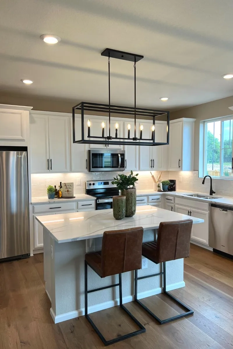 Sang trọng mọi góc nhìn với đảo bếp chung cư sang trọng