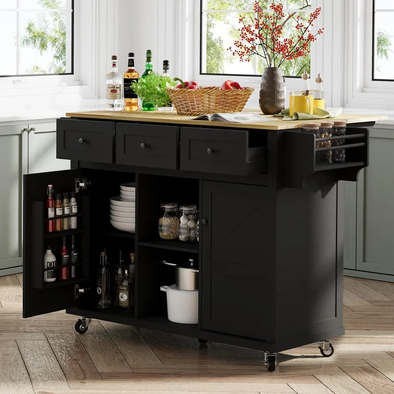 Giải pháp cho không gian nhỏ đảo bếp di động nhà nhỏ