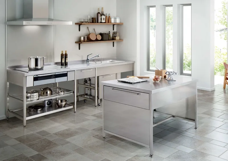 Sử dụng đa năng với đảo bếp di động đa năng