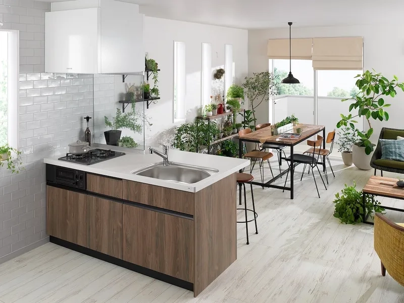 Phù hợp nhà nhỏ với đảo bếp mini nhà nhỏ gọn gàng