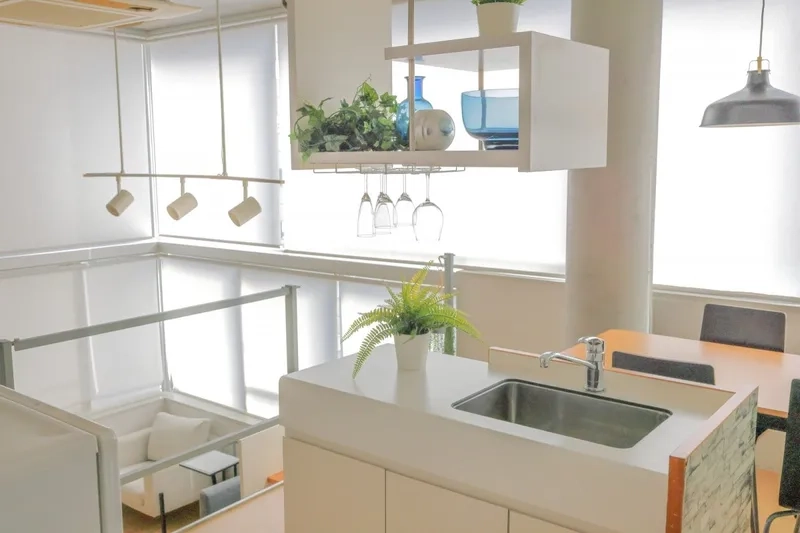 Sang trọng mọi góc nhìn với đảo bếp mini sang trọng