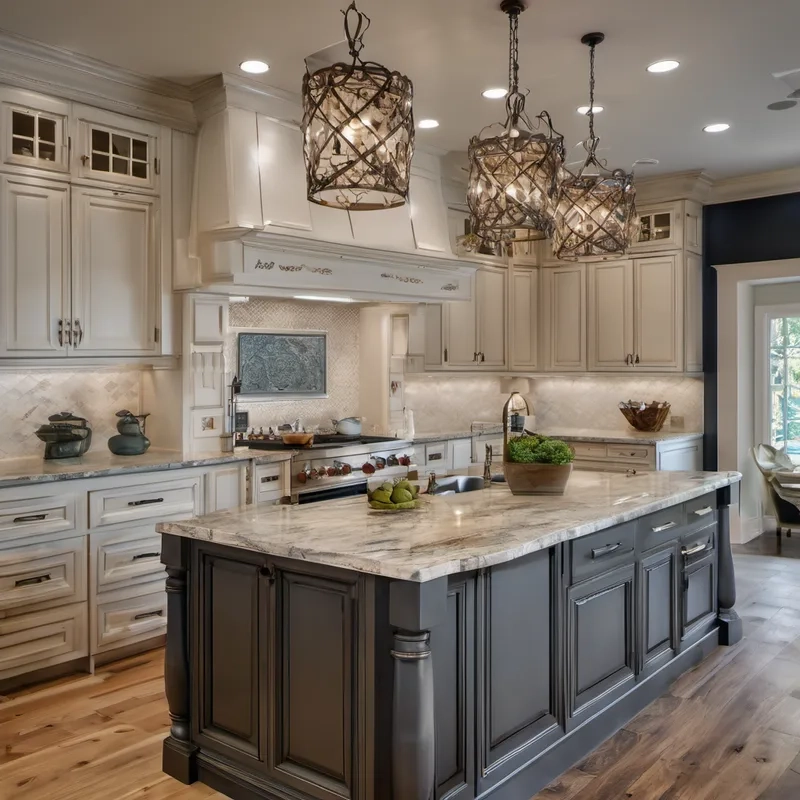 Chiêm ngưỡng ảnh đảo bếp tân cổ điển chuẩn phong cách