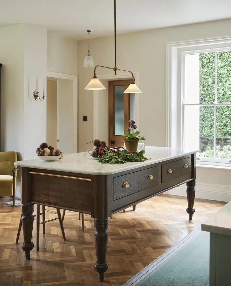 Phù hợp nhà nhỏ với đảo bếp tân cổ điển nhà nhỏ