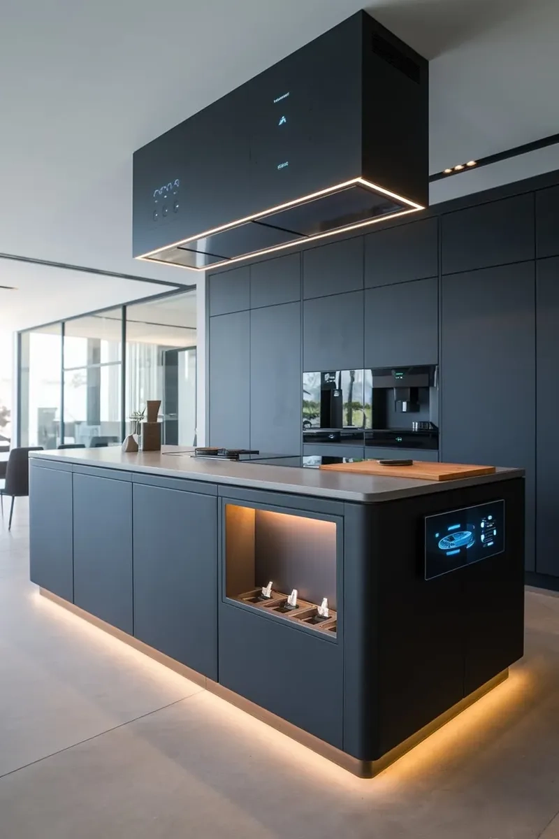 Nâng tầm sang trọng nhờ đảo bếp thông minh sang trọng