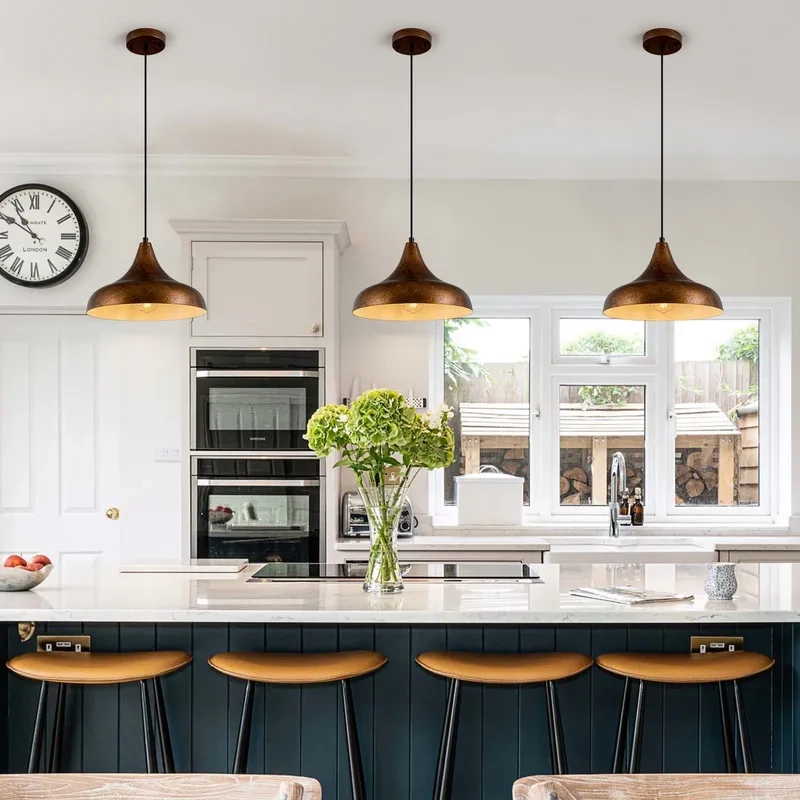 Tỏa sáng không gian bếp nhờ đèn thả bàn đảo bếp hiện đại