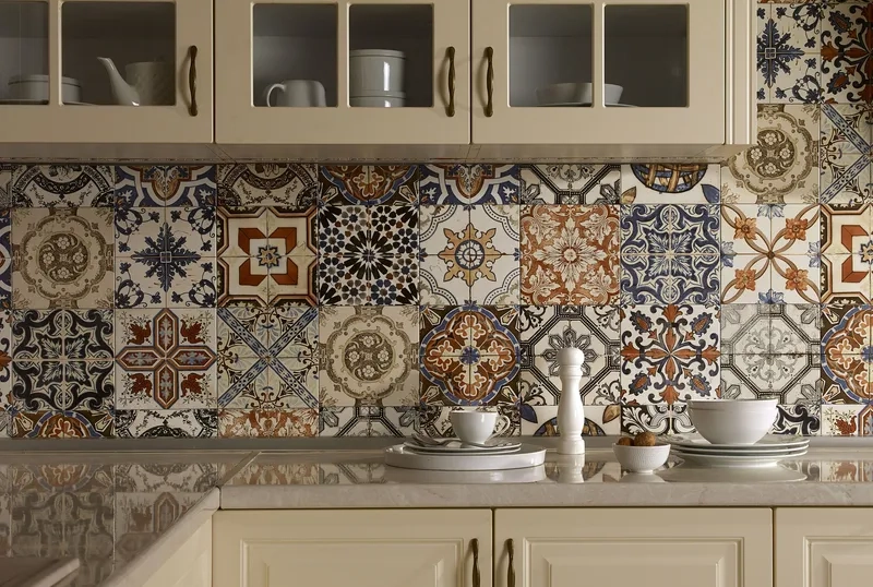 Hướng dẫn cách ốp gạch bông bếp