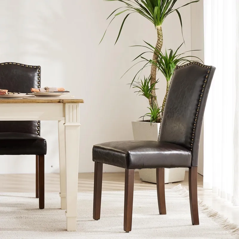 Ghế ăn bọc da hài hòa trong ảnh ghế ăn bọc da phòng ăn