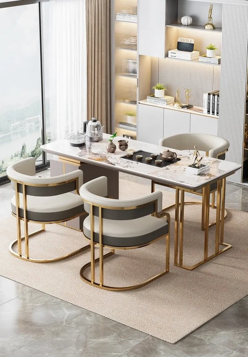 Ghế ăn đẹp hài hòa với ghế ăn phù hợp bàn tròn