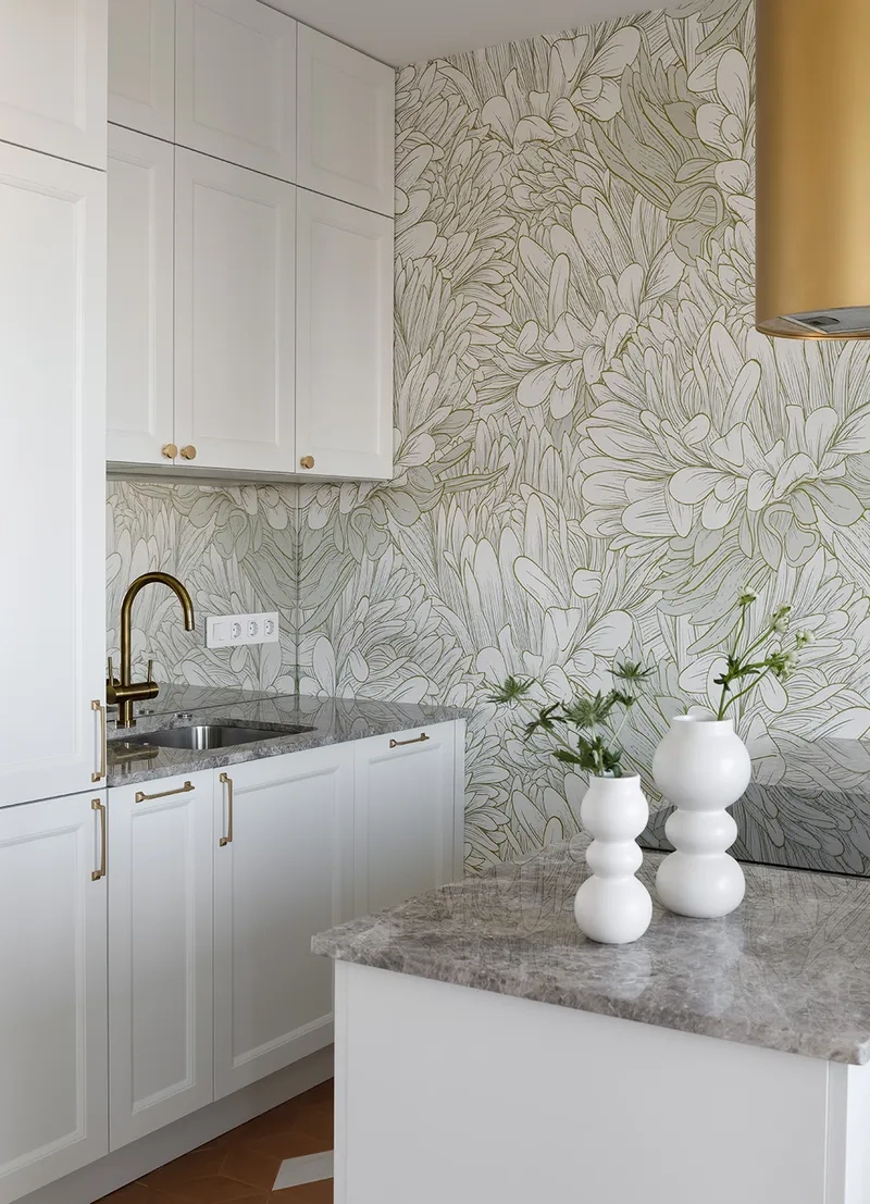 Giấy dán nhà bếp chống dầu mỡ