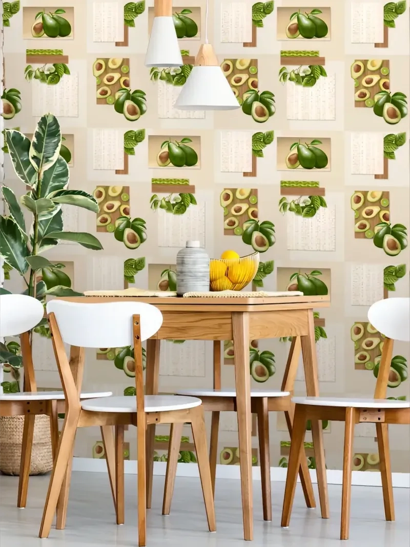 Góc nhìn dán tường nhà bếp sáng