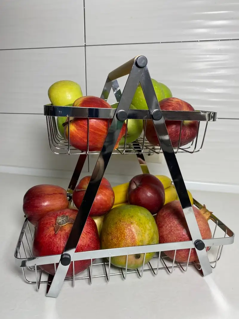 Giỏ gỗ đựng trái cây mang vẻ đẹp tự nhiên