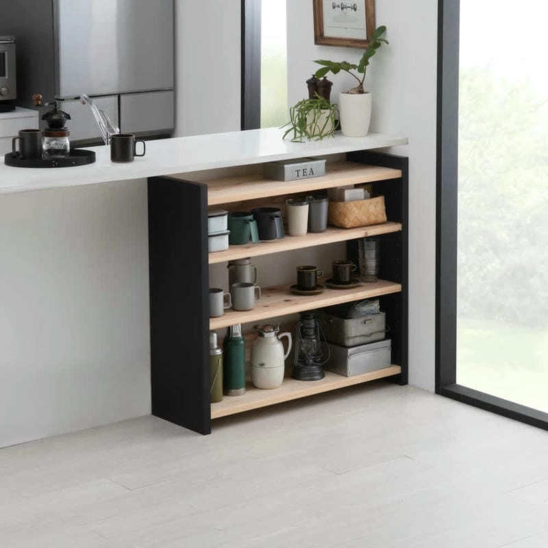 Kệ gỗ nhà bếp thông minh tối ưu không gian