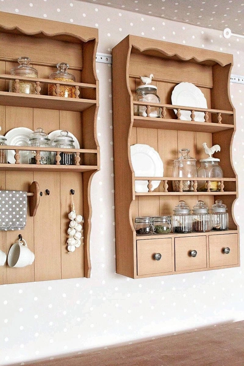 Giá kệ gỗ nhà bếp phù hợp nhiều ngân sách