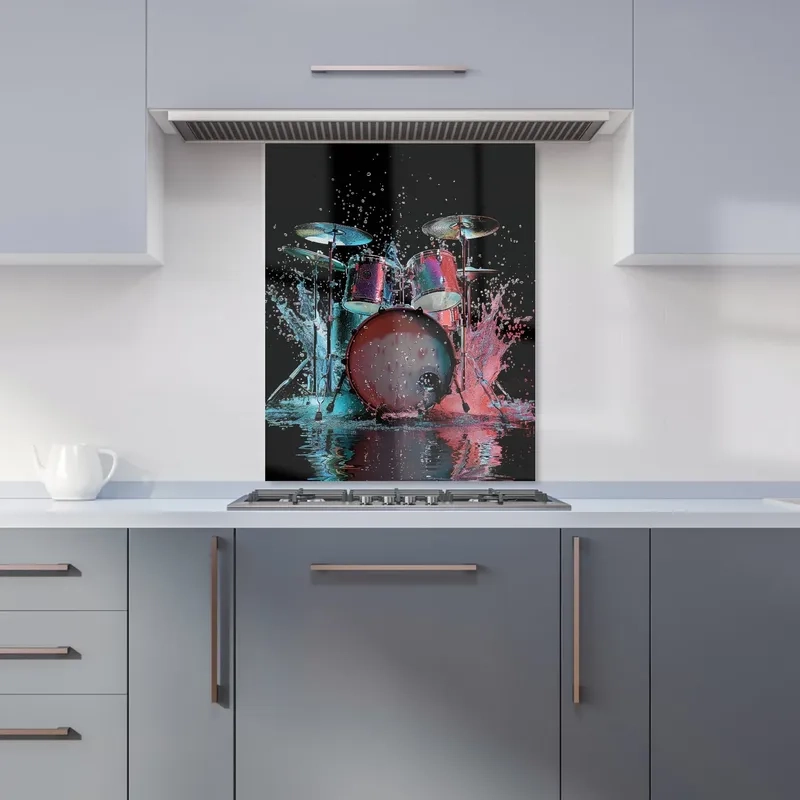 Lắp đặt giá kính 3D ốp bếp