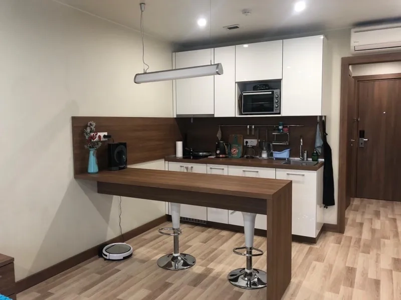 Không gian đẳng cấp nhờ quầy bar gỗ đẹp