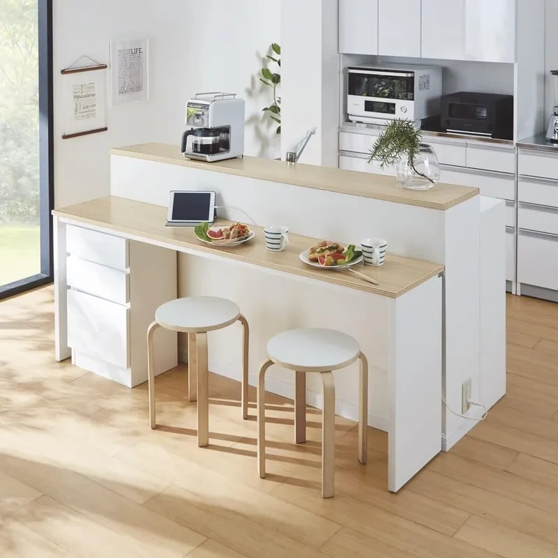 Chiêm ngưỡng trọn bộ ảnh quầy bar ngăn bếp và phòng khách ấn tượng