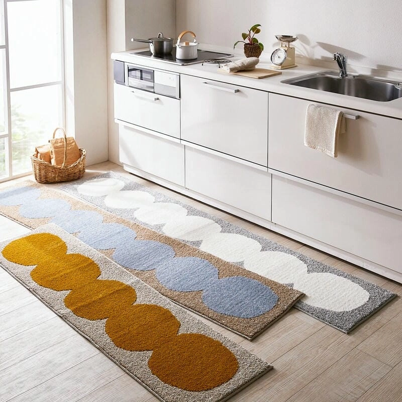 Thảm lót sàn bếp hạn chế trơn trượt hiệu quả