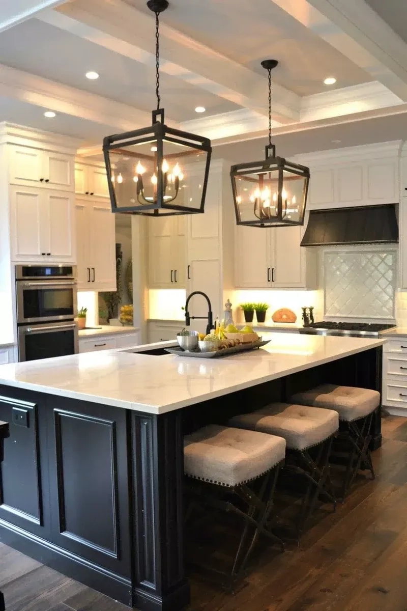 Trang trí tinh tế nhờ thiết kế trang trí đảo bếp