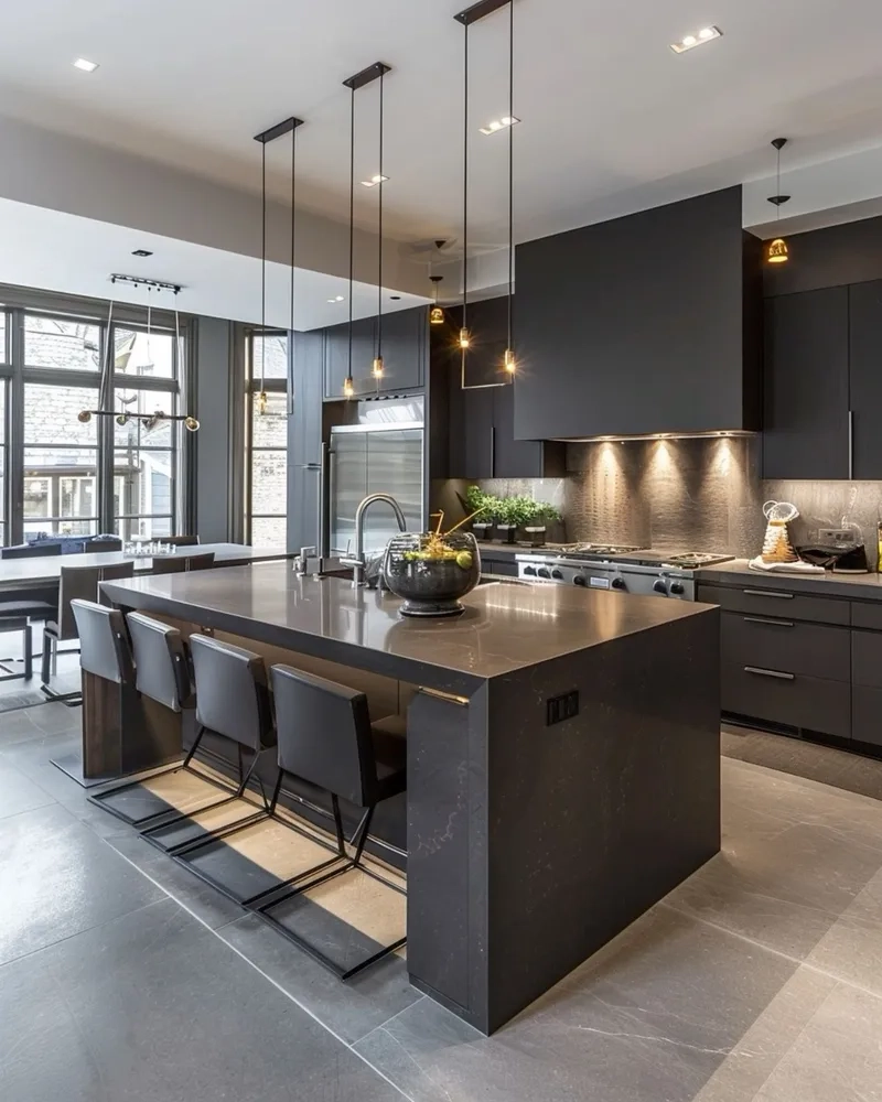 Sang trọng mọi góc nhìn với thiết kế đảo bếp hiện đại sang trọng