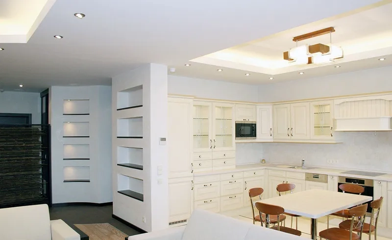 Mẫu la phông thạch cao phòng bếp hiện đại