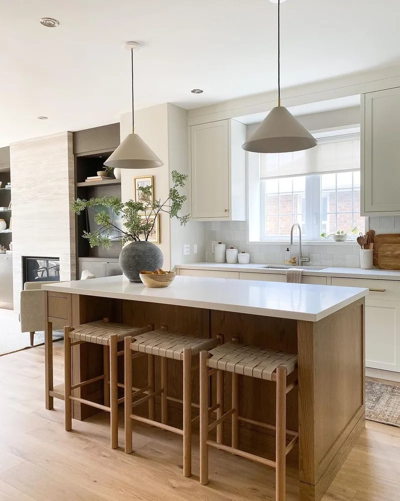 Tiện nghi đầy đủ nhờ trang trí đảo bếp tiện nghi