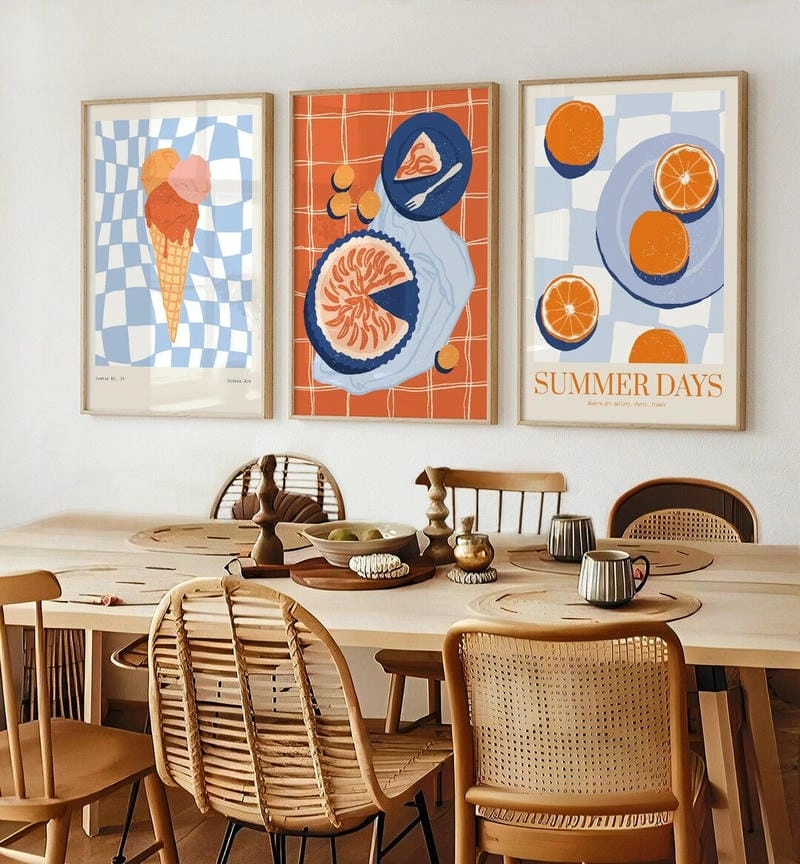 Tranh trang trí phòng bếp tạo cảm giác gần gũi