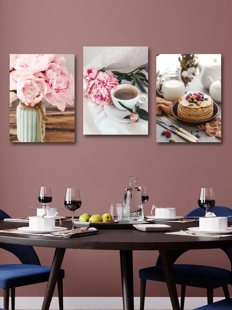 Ảnh tranh treo phòng ăn hiện đại hợp không gian mới