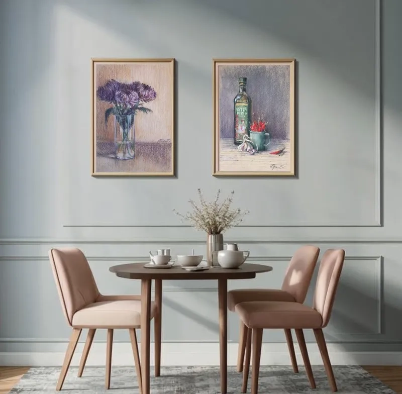 Ảnh tranh treo phòng ăn nghệ thuật giàu cảm xúc
