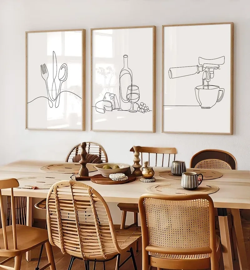 Ảnh tranh treo phòng ăn trang trí nội thất đẹp