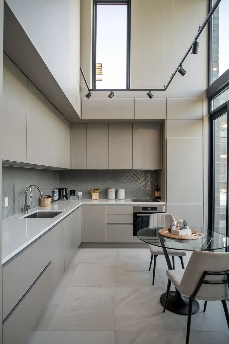 Tiết kiệm chi phí cùng tủ bếp chữ L gỗ công nghiệp