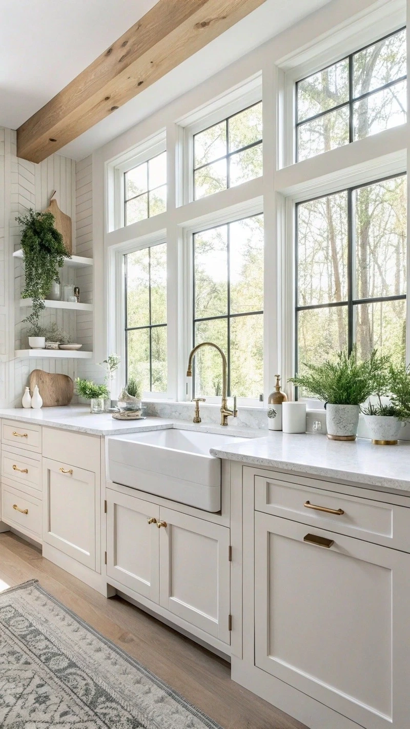 Nâng tầm nhà ở nhờ tủ bếp tân cổ điển sang trọng