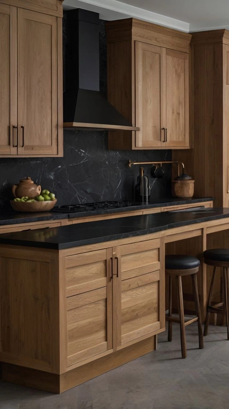 Thiết kế gọn gàng cho tủ bếp gỗ công nghiệp chữ i