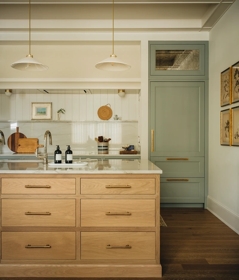 Xu hướng mới của tủ bếp gỗ sồi hiện đại